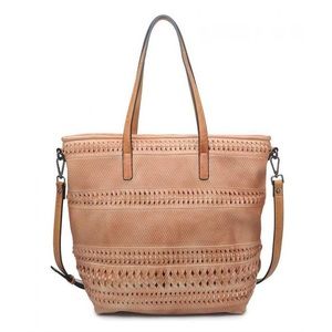 Free People Moda Luxe woven leather tote
